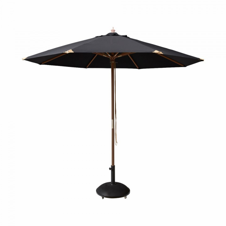 Capri parasoll Ø 3 m - svart i gruppen Udendørs møbler / Solbeskyttelse / Parasoller hos Sommarboden i Höllviken AB (6032020-CI)