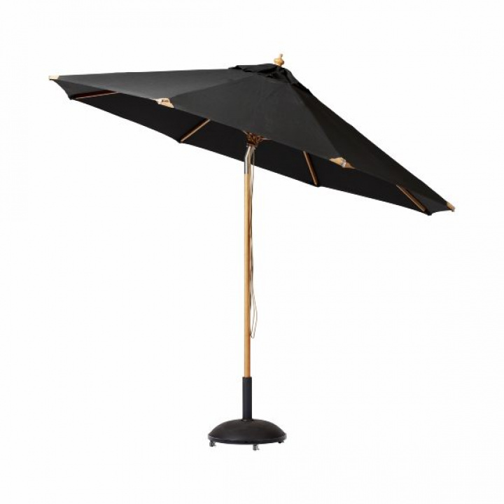 Pomino parasoll Ø 3x3 m - svart i gruppen Udendørs møbler / Solbeskyttelse / Parasoller hos Sommarboden i Höllviken AB (6033020-CI)