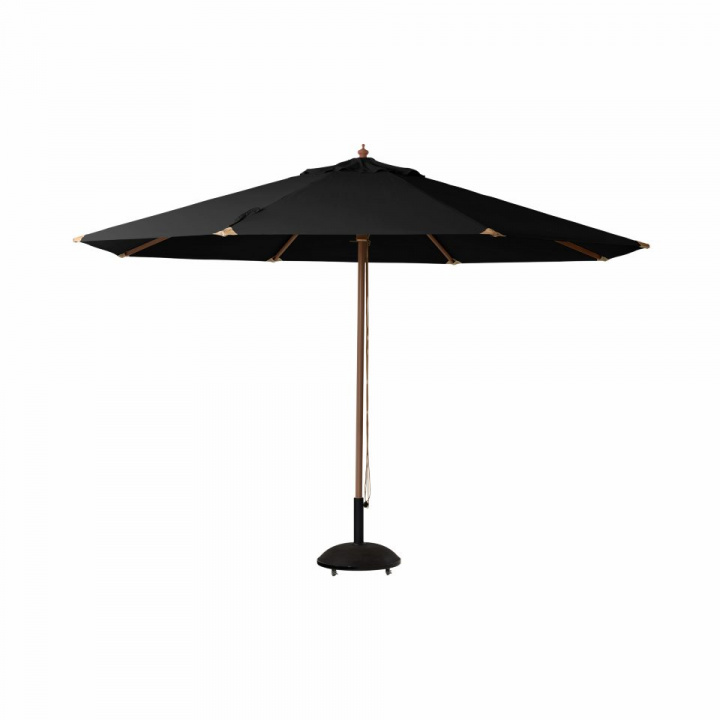 Lizzano parasoll Ø 4 m - svart i gruppen Udendørs møbler / Solbeskyttelse / Parasoller hos Sommarboden i Höllviken AB (6035020-CI)