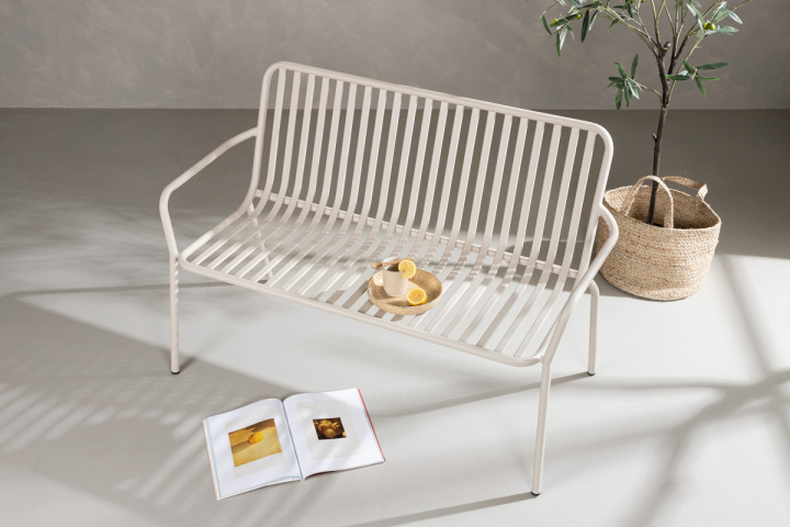 Cappuccino bænk/sofa - beige i gruppen Udendørs møbler / Stole & Havestole / Bænke hos Sommarboden i Höllviken AB (6098-003)