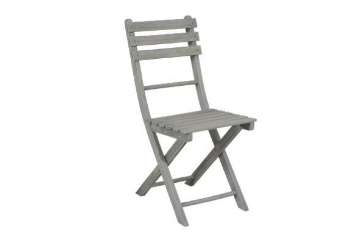 Bruton spisestol sammenklappelig - grå i gruppen Udendørs møbler / Altanmøbler / Cafémøbler hos Sommarboden i Höllviken AB (6102-7)