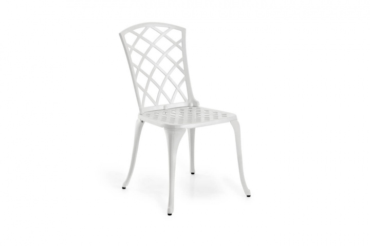Arras spisestol - hvid i gruppen Udendørs møbler / Materiale / Aluminiummøbler / Stole - Aluminiumsmøbler hos Sommarboden i Höllviken AB (6151-5)
