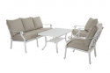 Arras 3-personers sofa - hvid/sand pude