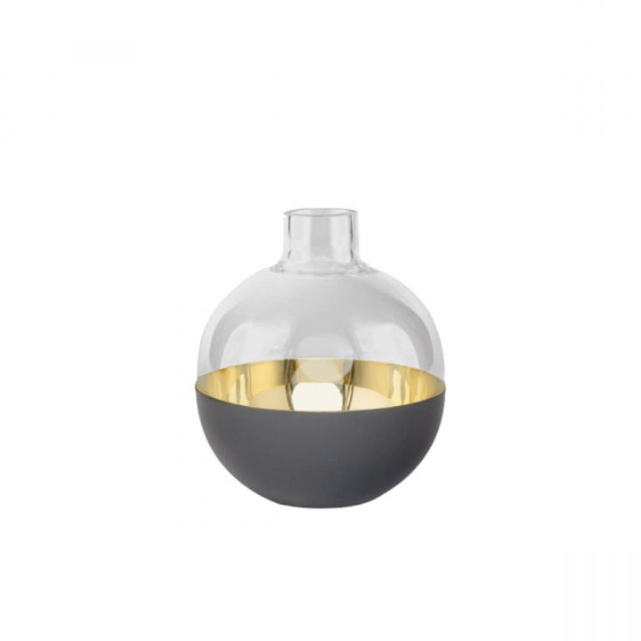 Pomme vas & lyseholder small - mørk grå i gruppen Indretning / Dekoration / Vaser hos Sommarboden i Höllviken AB (651-G)