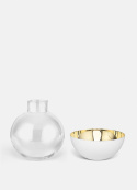 Pomme vase & lyseholder medium - hvid