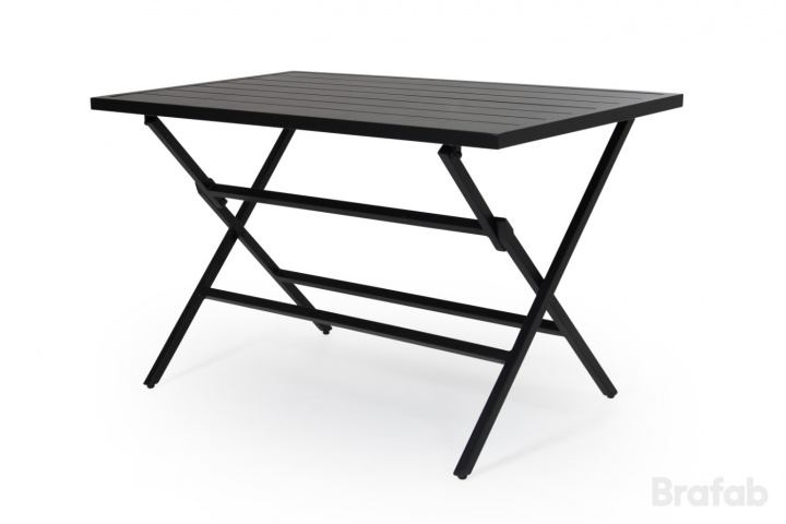 Wilkie foldbart cafébord 120x72x73 cm - mat sort i gruppen Udendørs møbler / Materiale / Aluminiummøbler / Cafébord - Aluminiummøbler hos Sommarboden i Höllviken AB (6935-8)