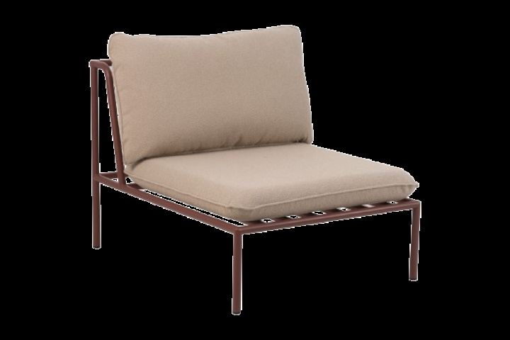 Collier midterdel - zinrød/teddybeige hynde i gruppen Udendørs møbler / Loungemøbler / Loungemoduler / Mittdelar - Loungemoduler hos Sommarboden i Höllviken AB (6984-48-284)