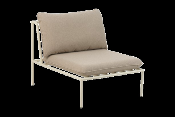 Collier midterdel - perlehvid/teddybeige pude i gruppen Udendørs møbler / Loungemøbler / Loungemoduler / Mittdelar - Loungemoduler hos Sommarboden i Höllviken AB (6984-58-284)