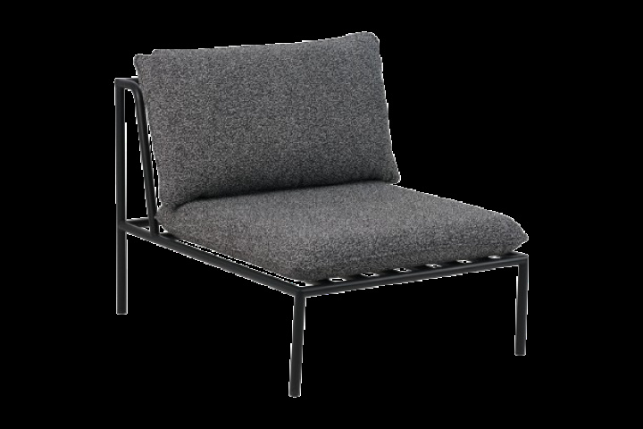 Collier midterdel - sort/teddy antracit pude i gruppen Udendørs møbler / Loungemøbler / Loungemoduler / Mittdelar - Loungemoduler hos Sommarboden i Höllviken AB (6984-8-885)