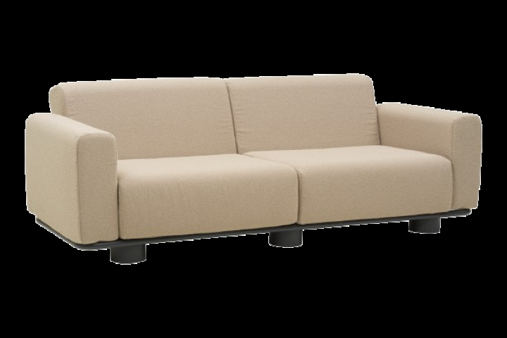 Bolster 2,5-personers sofa - antracit/teddy beige i gruppen Udendørs møbler / Loungemøbler / Loungemoduler / 2,5-personers sofa - loungemoduler hos Sommarboden i Höllviken AB (7002-73-284)