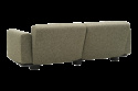 Bolster 2,5-personers sofa - antracit/teddy verde