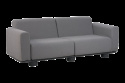 Bolster 2,5-personers sofa - antracit/teddy grey