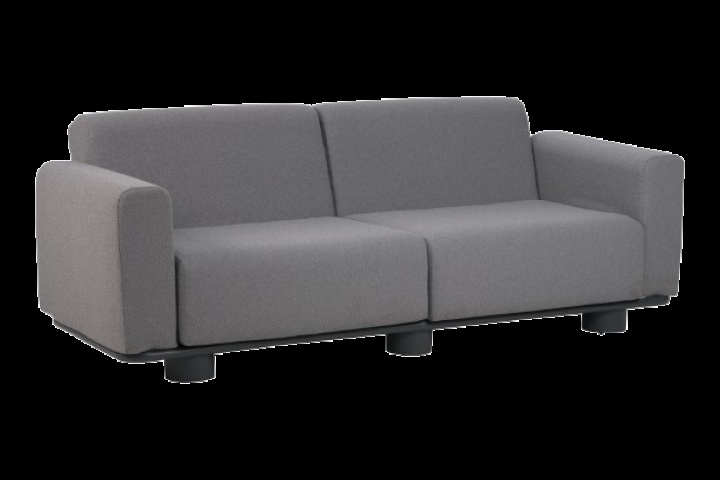 Bolster 2,5-personers sofa - antracit/teddy grey i gruppen Udendørs møbler / Loungemøbler / Loungemoduler / 2,5-personers sofa - loungemoduler hos Sommarboden i Höllviken AB (7002-73-787)