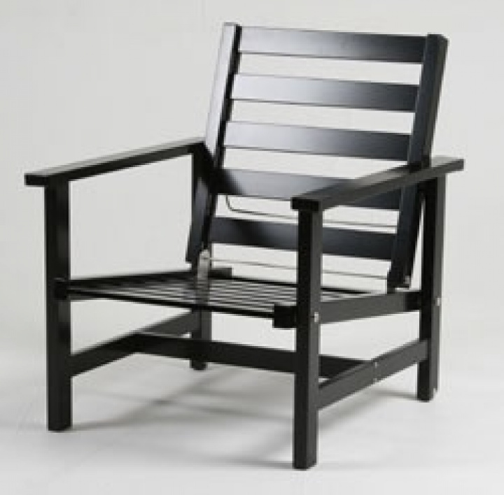 Lænestol aluminium - sort i gruppen Udendørs møbler / Materiale / Aluminiummøbler / Stole - Aluminiumsmøbler hos Sommarboden i Höllviken AB (7005-FF)
