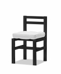 Stol aluminium - sort