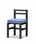 Stol aluminium - sort