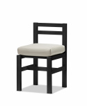 Stol aluminium - sort