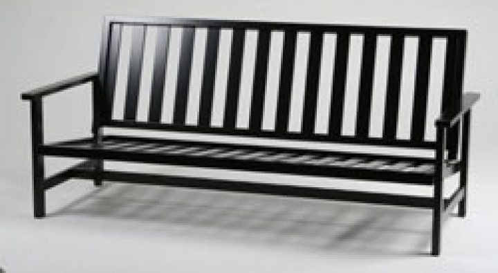 Sofa 3-sæders aluminium - sort i gruppen Udendørs møbler / Materiale / Aluminiummøbler / Andet - Aluminiummøbler hos Sommarboden i Höllviken AB (7009-FF)