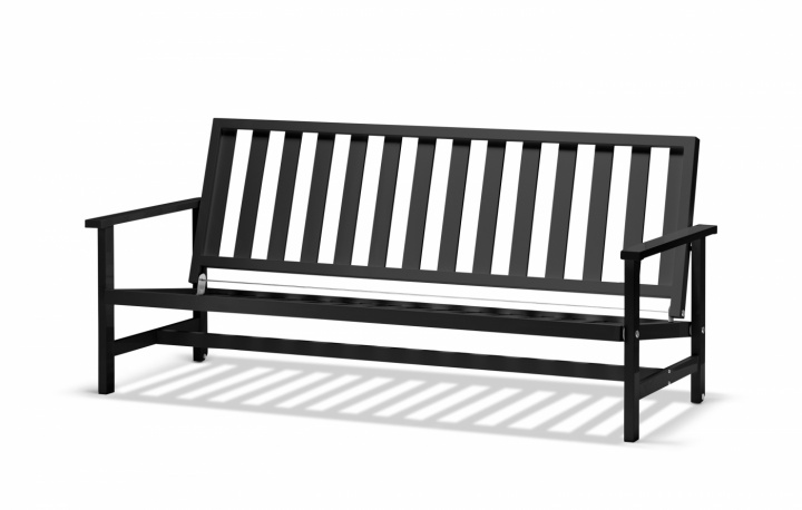 Sofa 3-sæders aluminium - sort i gruppen Udendørs møbler / Materiale / Aluminiummøbler / Andet - Aluminiummøbler hos Sommarboden i Höllviken AB (7009-FF)