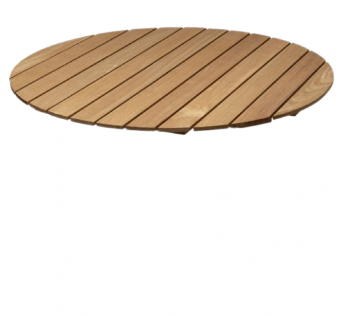 Bordpladen Ø100 cm - ubehandlet eg i gruppen Udendørs møbler / Materiale / Hårdtræsmøbler / Bord - Hardwoodmøbler hos Sommarboden i Höllviken AB (7101645)
