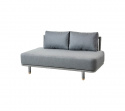 Moments 2-personers modulsofa - grey