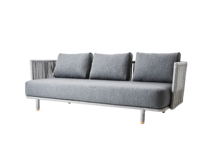 Moments 3-sits soffa - grey ram i gruppen Udendørs møbler / Loungemøbler / Loungegrupper / Byg selv hos Sommarboden i Höllviken AB (7543ROGAITG)