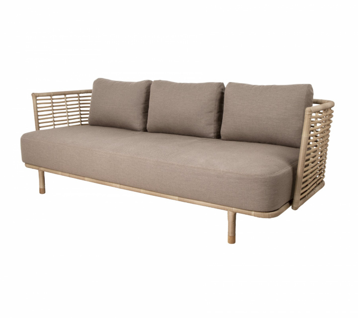 Sense 3-sits soffa - natural i gruppen Udendørs møbler / Materiale / Rådne møbler hos Sommarboden i Höllviken AB (7543UAITT)