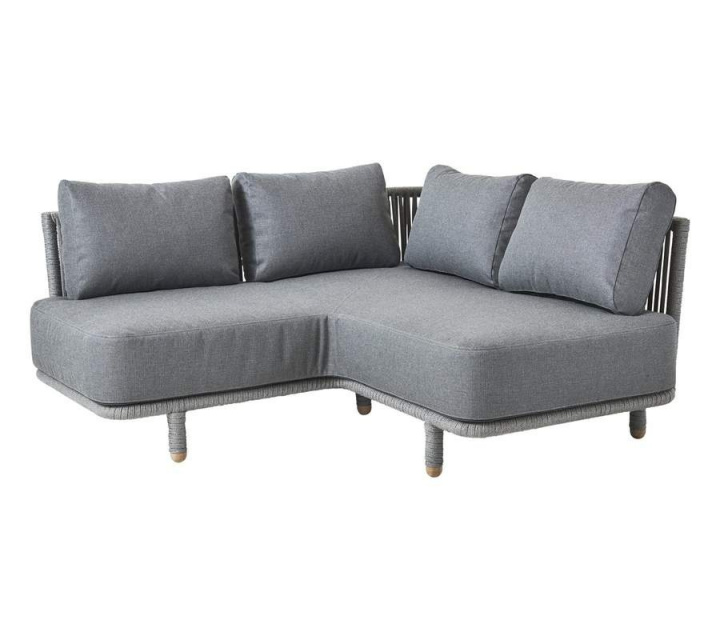 Moments sofa hjørnemodul AirTouch - grå i gruppen Udendørs møbler / Loungemøbler / Loungemoduler / Hjørnedele - Loungemoduler hos Sommarboden i Höllviken AB (7545ROGAITG)