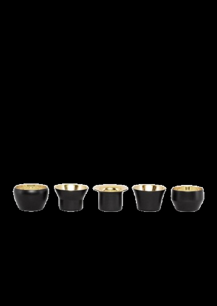 Kin stearinlys kop, 5-pak - messing i gruppen Indretning / Dekoration / Lysstager & Fakler hos Sommarboden i Höllviken AB (763-BL)