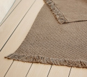 Knit tæppe 240x170 cm - dark sand