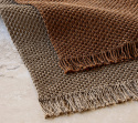 Knit tæppe 240x170 cm - umber brown