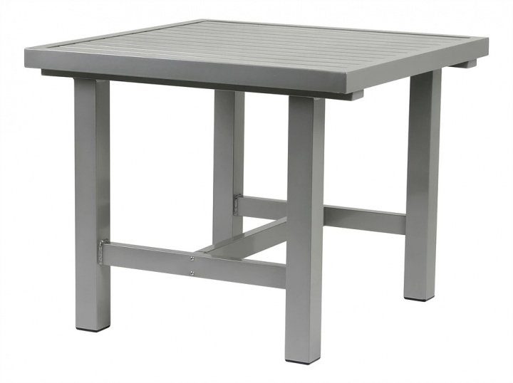 Bord aluminium 85x80 cm - grå i gruppen Udendørs møbler / Materiale / Aluminiummøbler / Spisebord - Aluminiummøbler hos Sommarboden i Höllviken AB (8061-FF)