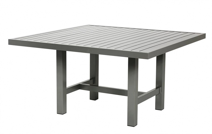 Bord aluminium - 124x122 cm - grå i gruppen Udendørs møbler / Materiale / Aluminiummøbler / Bord - Aluminiummøbler hos Sommarboden i Höllviken AB (8065-FF)