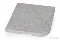 Abetone parasolfodsvægt 25 kg - lys granit