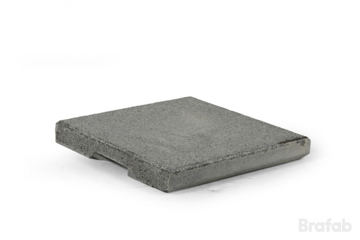 Smillsons parasolfodsvægt 20 kg - grå grov granit i gruppen Udendørs møbler / Solbeskyttelse / Parasolstande / Vægt til parasolfødder hos Sommarboden i Höllviken AB (8087-7)