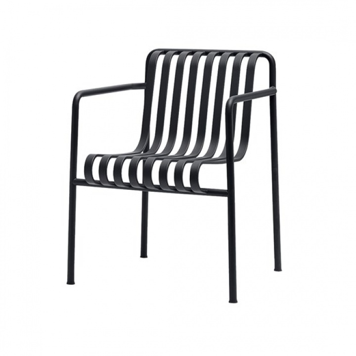 Palisade spisestol med armlæn - antracit i gruppen Udendørs møbler / Materiale / Aluminiummøbler hos Sommarboden i Höllviken AB (812005-100)