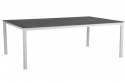 Renoso spisebord 220x100 cm - hvid/grå