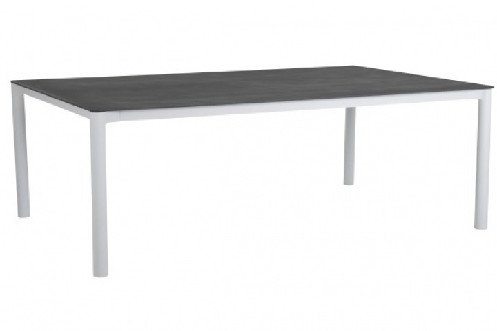 Renoso spisebord 220x100 cm - hvid/grå i gruppen Udendørs møbler / Bord / Spisebord hos Sommarboden i Höllviken AB (8246-5-78)