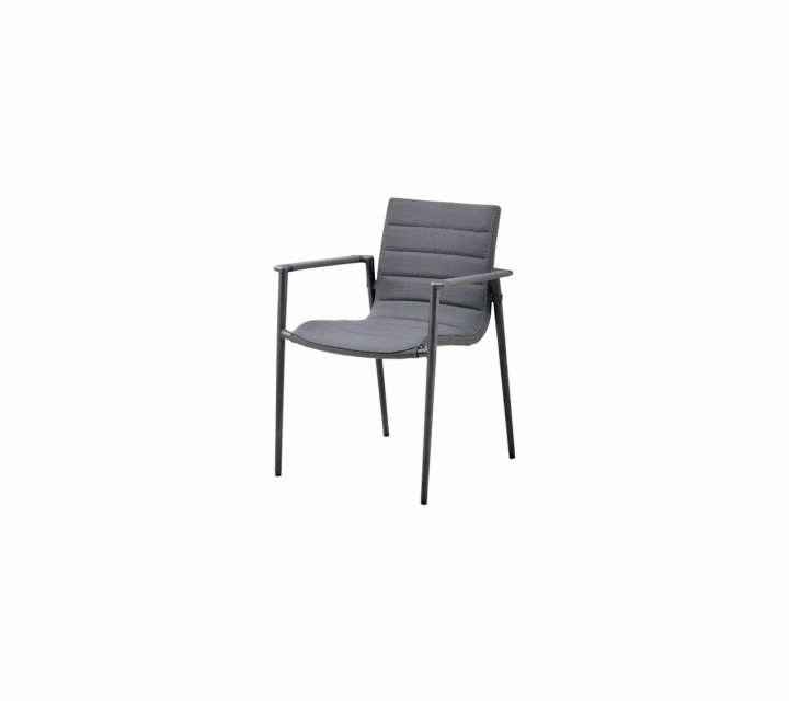 Core stol m/armstöd stapelbar - grey i gruppen Udendørs møbler / Stole & Havestole / Stole med armlæn hos Sommarboden i Höllviken AB (8434AITG)
