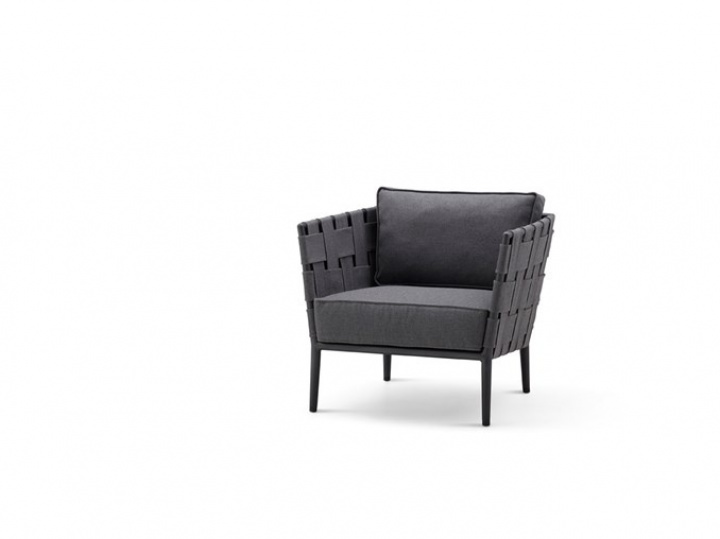 Conic Lounge stol - Grå i gruppen Udendørs møbler / Materiale / Aluminiummøbler / Loungemøbler - Aluminiummøbler hos Sommarboden i Höllviken AB (8437AITG)