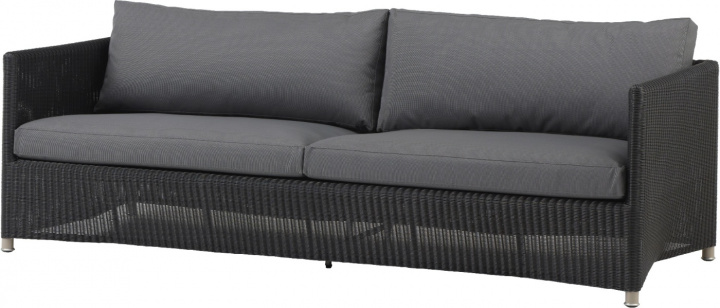 Ømond 3-sits soffa - graphite ram i gruppen Udendørs møbler / Loungemøbler / Loungemoduler / 3-personers sofa - loungemoduler hos Sommarboden i Höllviken AB (8503LGSG)