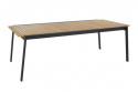 Naos spisebord udvides 220/320x100 H73 cm - sort/teak