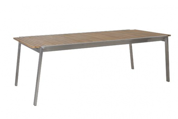 Naos spisebord Udvides 220-320x100 H73 cm - Rostrite/teak i gruppen Udendørs møbler / Bord / Spisebord hos Sommarboden i Höllviken AB (8618)