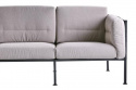 Delux 3-personers sofa - sort/bamse beige hynde