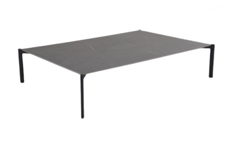 Hallavara sofabord 162x112 H35 cm - sort i gruppen Udendørs møbler / Materiale / Aluminiummøbler / Sofabord & Sidebord - Aluminiummøbler hos Sommarboden i Höllviken AB (8646-8-72)