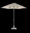 Poppi push-up parasol Ø 2,5 m - antracit/champagne