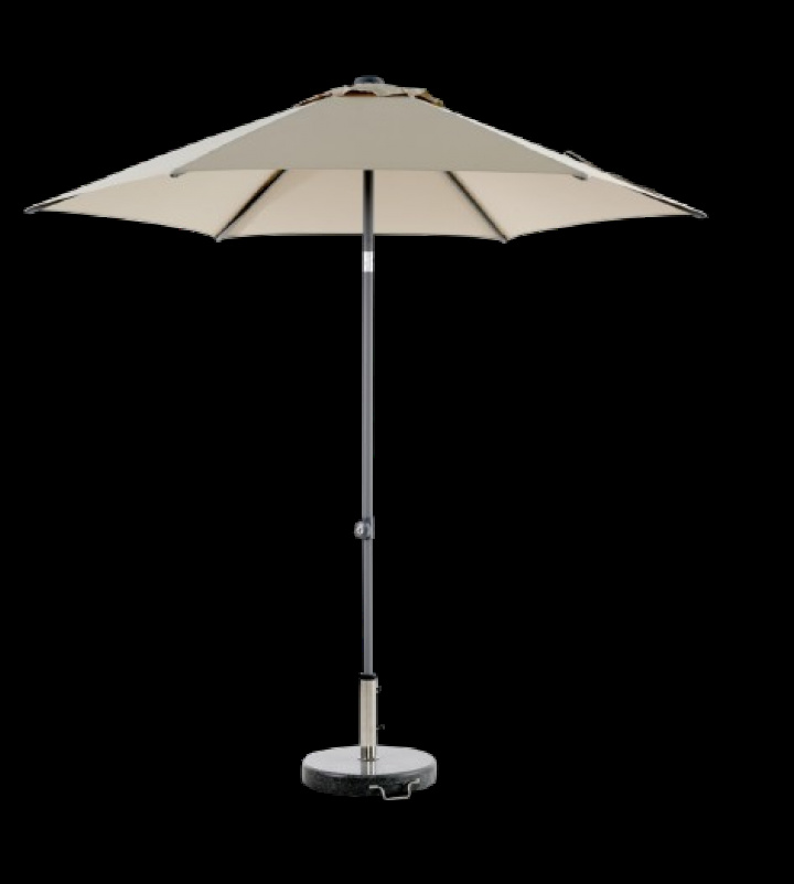 Poppi push-up parasol Ø 2,5 m - antracit/champagne i gruppen Udendørs møbler / Solbeskyttelse / Parasoller hos Sommarboden i Höllviken AB (8894-73-21)
