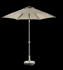 Poppi push-up parasol Ø 2,5 m - antracit/taupe
