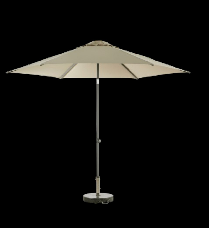 Poppi push-up parasol Ø 3 m - antracit/champagne i gruppen Udendørs møbler / Solbeskyttelse / Parasoller hos Sommarboden i Höllviken AB (8895-73-21)