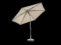 Poppi push-up parasol Ø 3 m - antracit/champagne